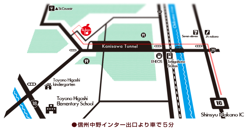 Tsukano畑地図